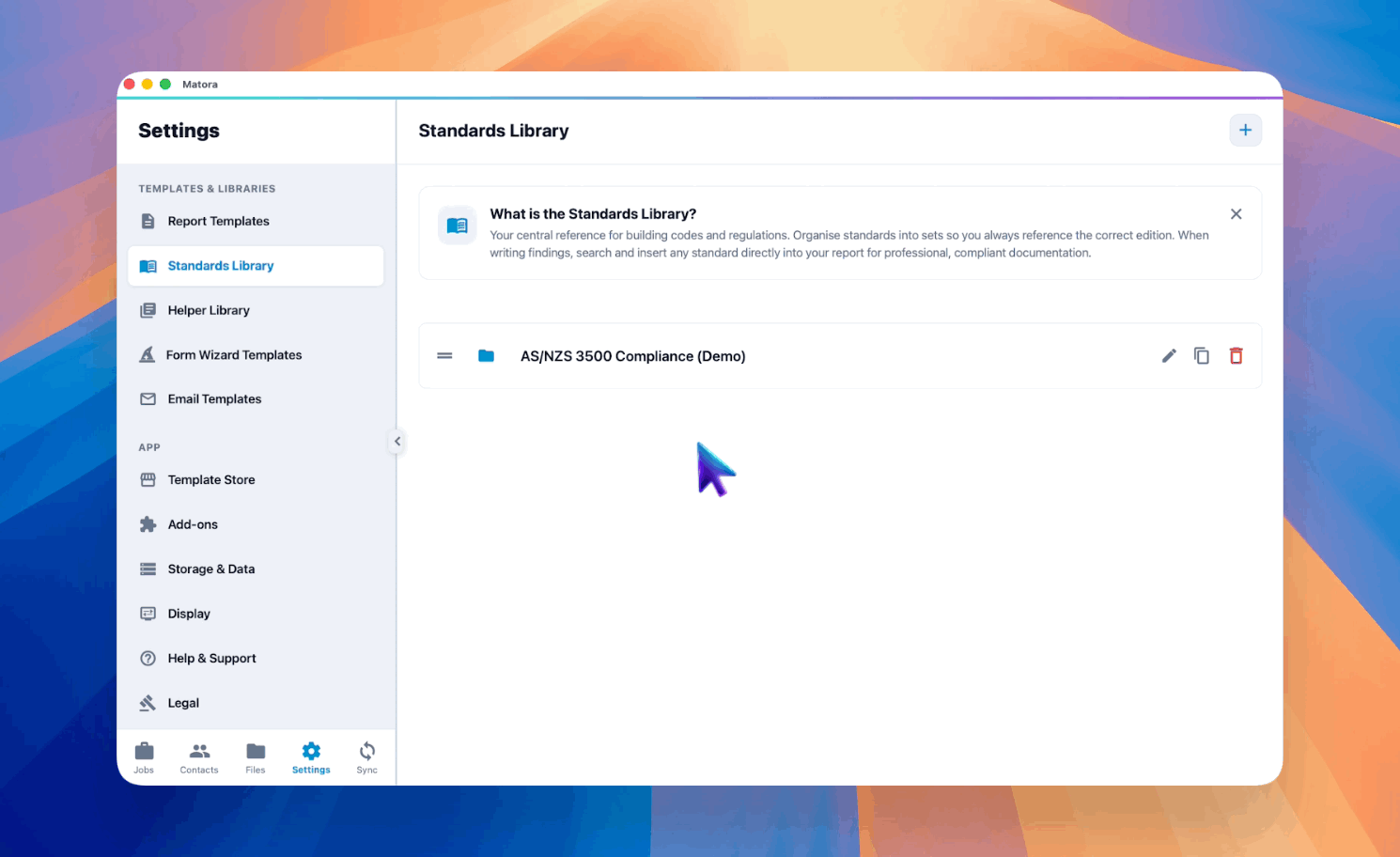 Create a set, open it, then add the categories your entries will live in.