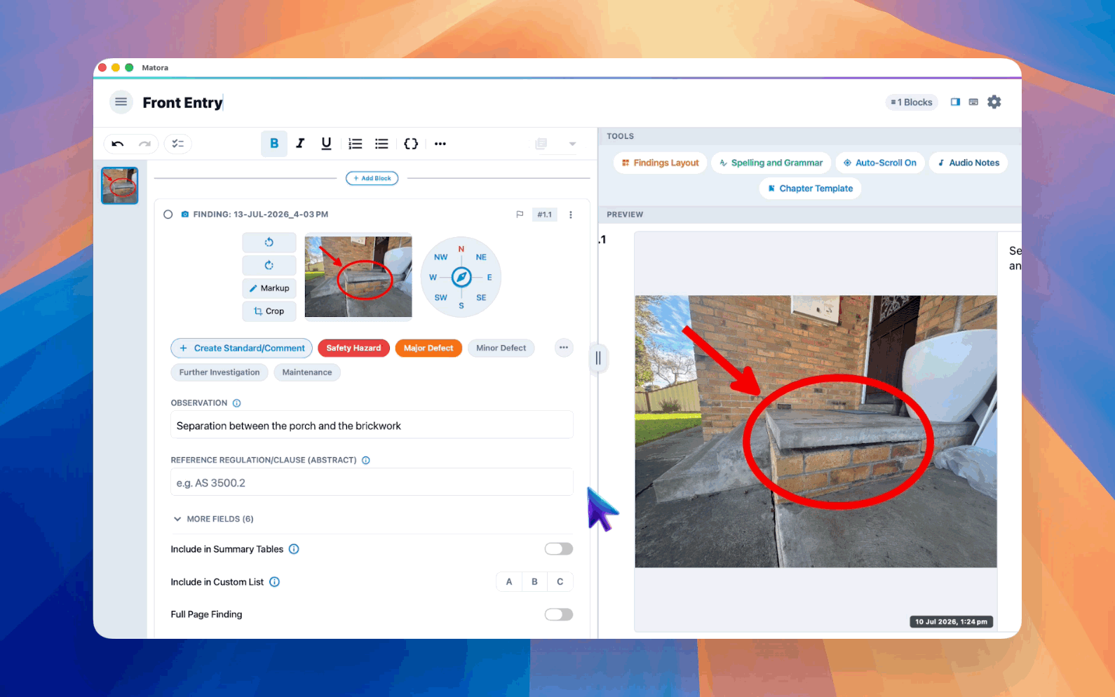 Turn on the Finding Tags photo overlay to display the classification as a coloured badge.